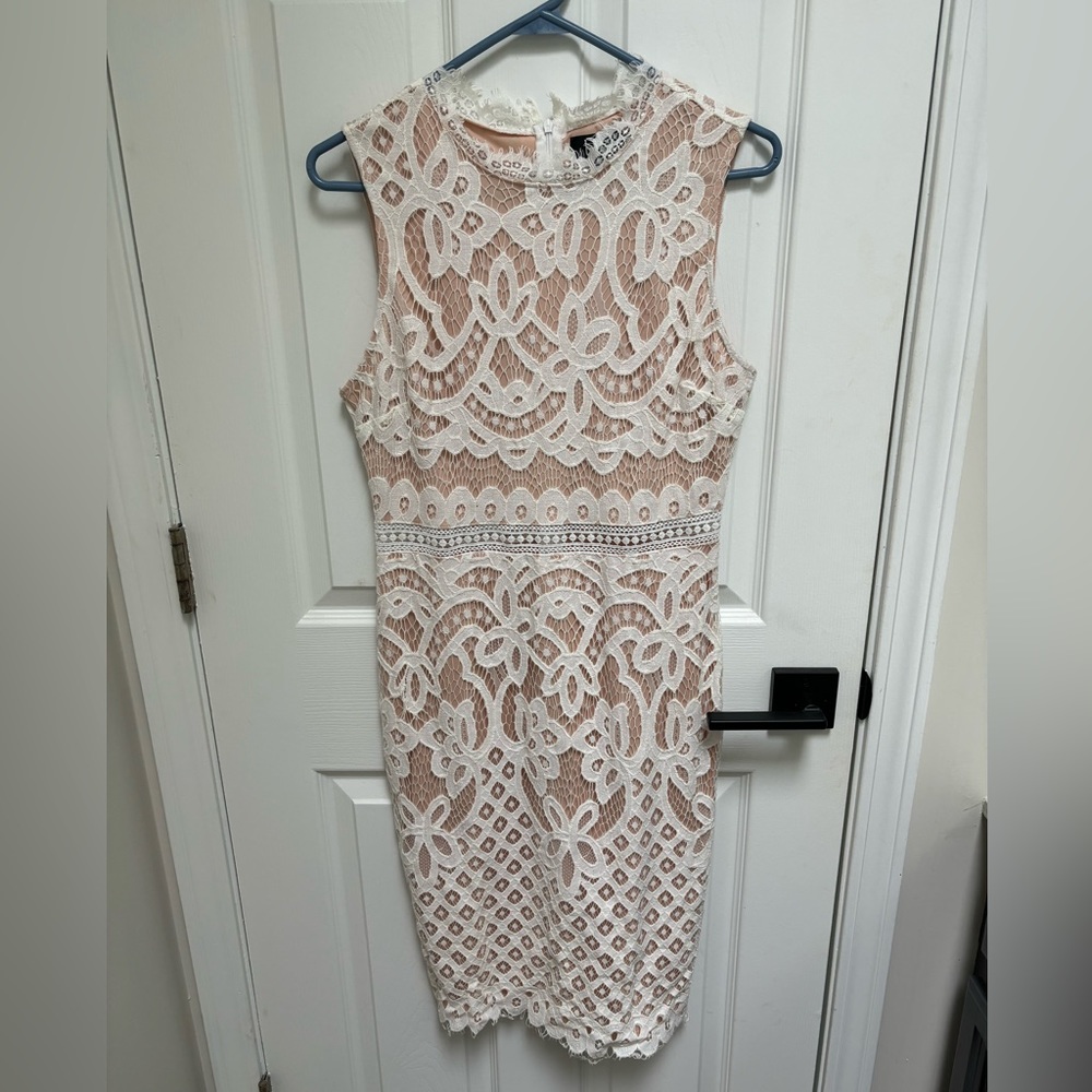 Lulus white lace dress